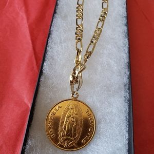 Virgen de Guadalupe & saint jude necklace